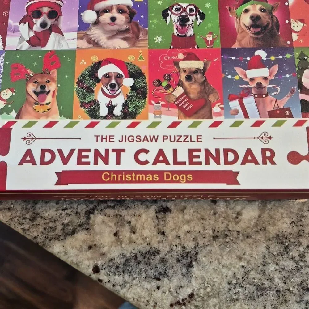 The Jigsaw Puzzle Christmas Dogs Advent Calendar USED